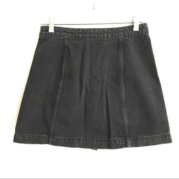 Topshop Moto black denim miniskirt 26* - Picture 4 of 8